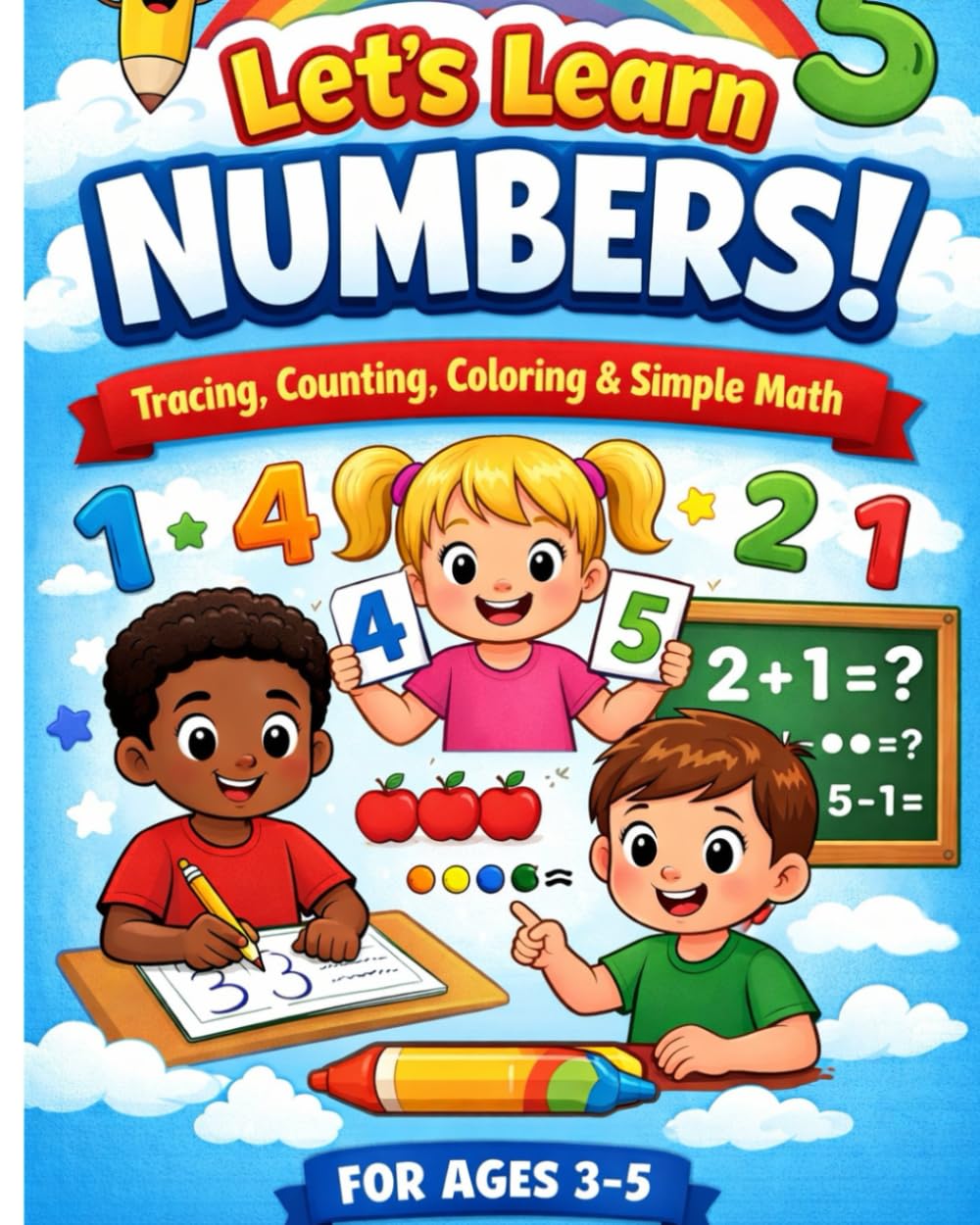 Let's Learn Numbers!: Counting, Tracing, and Simple Math