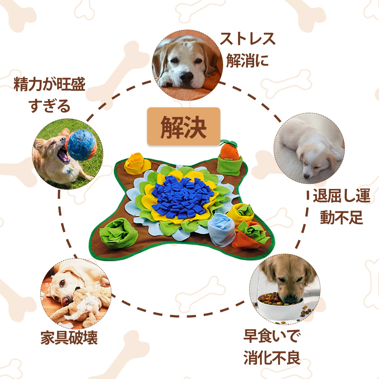 Amazon | ノーズワークマット 犬 おもちゃ ノーズワーク 犬 知育玩具