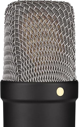 Miniatura 3 de Rode NT1 Signature Series - Micrófono condensador de diafragma grande (negro) con soporte de micrófono trípode MS-5230F con brazo fijo y auriculares