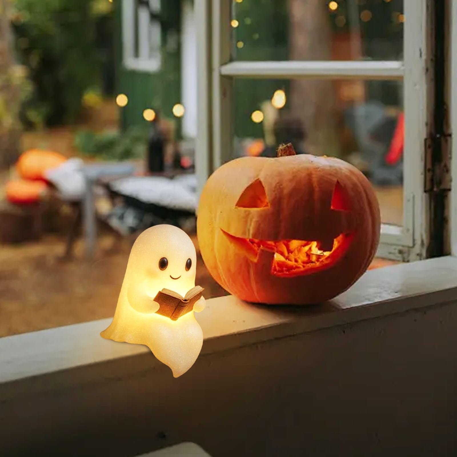 100 Statuette Fantasma Luminescenti: Decorazione Halloween Che Si Illumina Al Buio, Mini Fantasmi Colorati