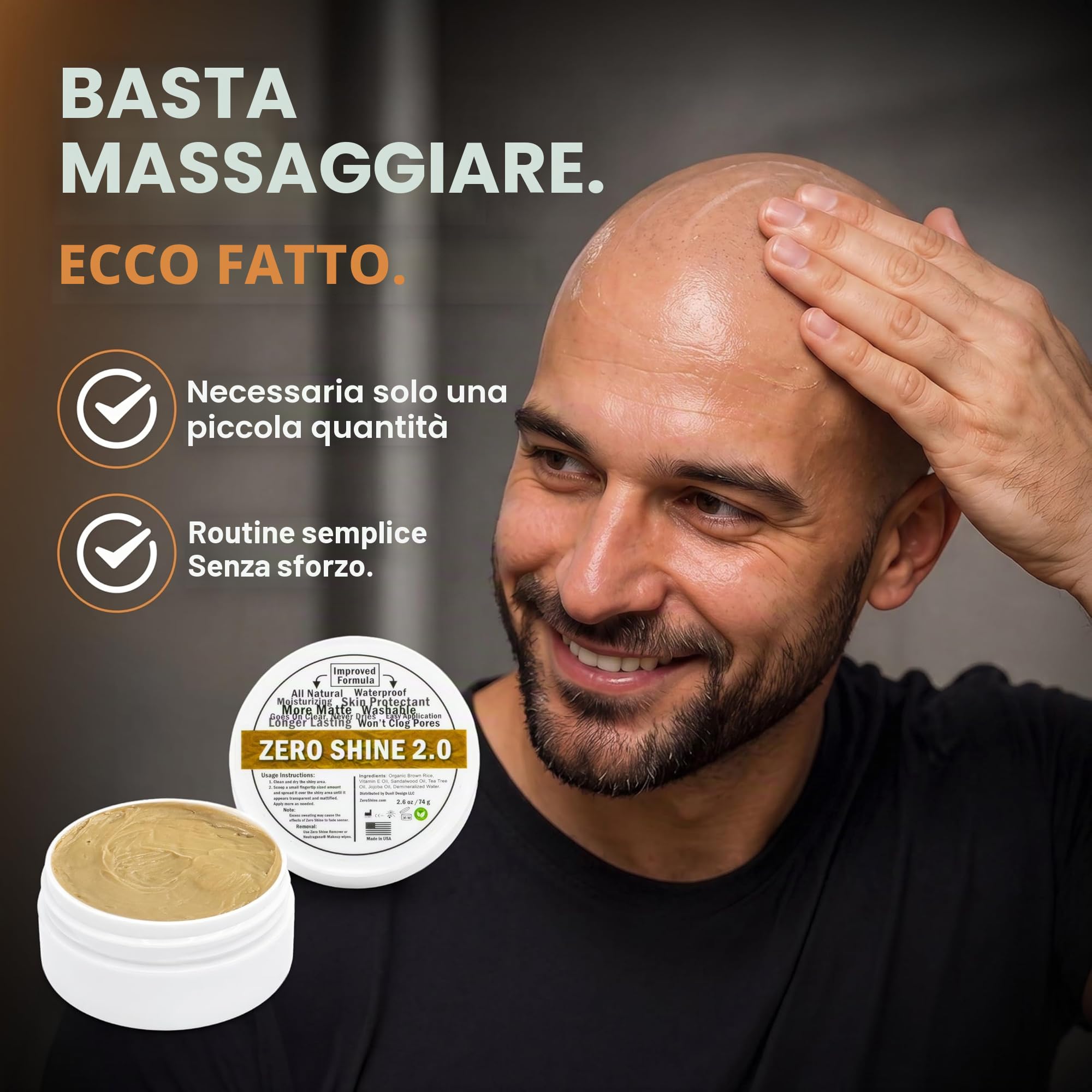 Anti-Shine Crema Calvizie Nutriente Opacizzante Idratante 74 g