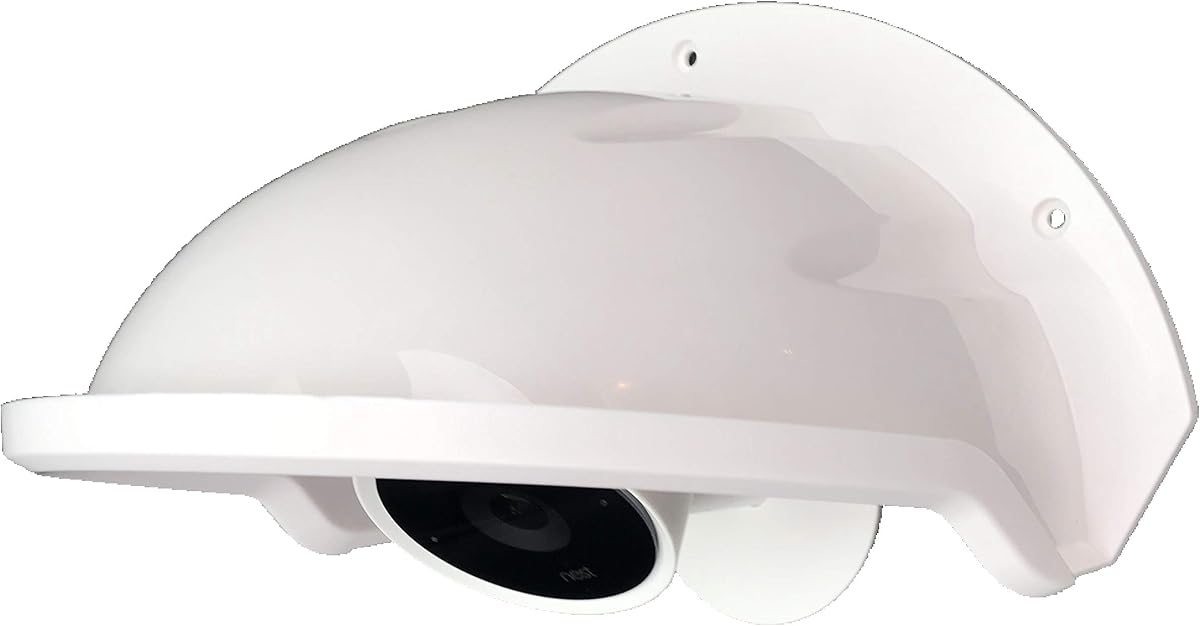 Protector Universal De La Cubierta De La Cámara Para La Lluvia Del Sol Para La Cámara Al Aire Libre Nest/Ring/Arlo/Dome/Bullet - Blanco
