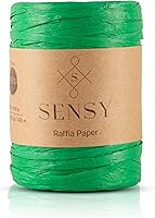 Vista 38 de Sensy Premium - Papel de rafia, 438 yardas, cinta de papel (late)