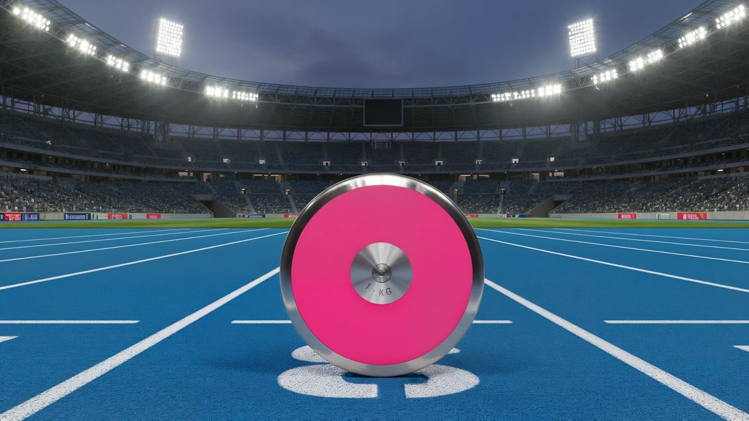 TC Pink Breeze Girls 1kg Discus - Womens Track and Field Discus 1k - Beginner Throwing Discus - High School/Middle School 1kg Discus
