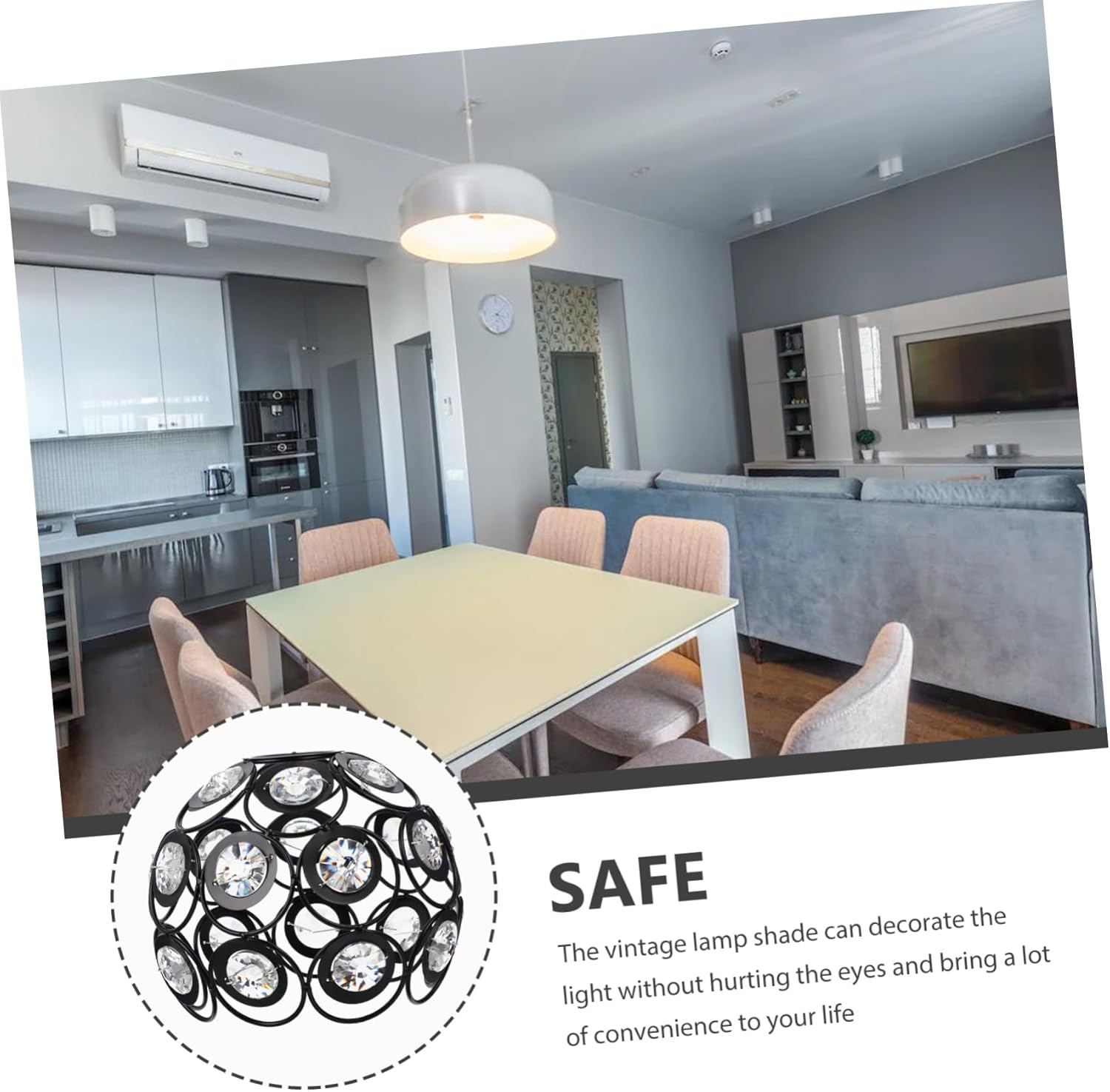 Crystal Light Cover Chandelier Lamp Shade Delicate Decorative Lampshade