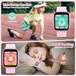 zicor Kids Smart Watch Gift with Dual Camera, Puzzle Games, Pedometer, Music Player, Video Recorder, Parental Control, Alarm Clock, HD Touch Screen, Toy Smart Watch for Boys and Girls Age 4-12 (Pink)