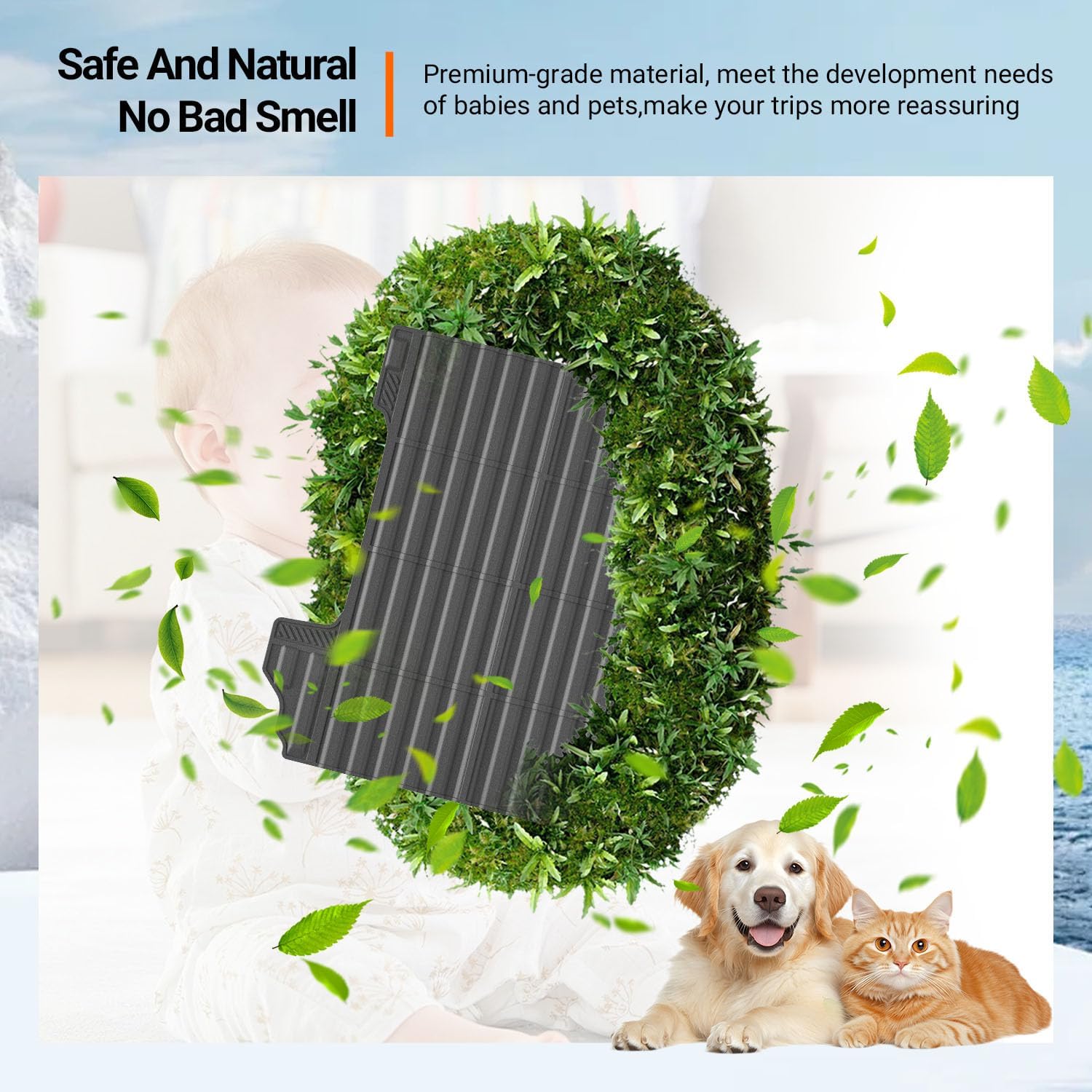 powoq 5.82FT Truck Bed Mat Compatible with 2019-2026 Chevy Silverado GMC Sierra 1500 Truck Bed Liner TPE Cargo Liner Replacement for 2019-2026 Chevy Silverado GMC Sierra Accessories