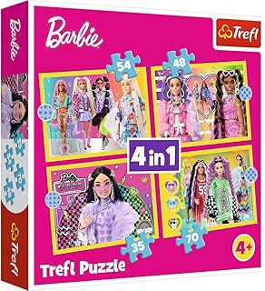 Puzzles - "4in1" - Happy world of Barbie/Mattel