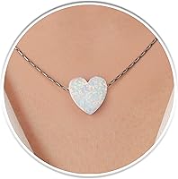 Vista 14 de Heart Opal Necklace