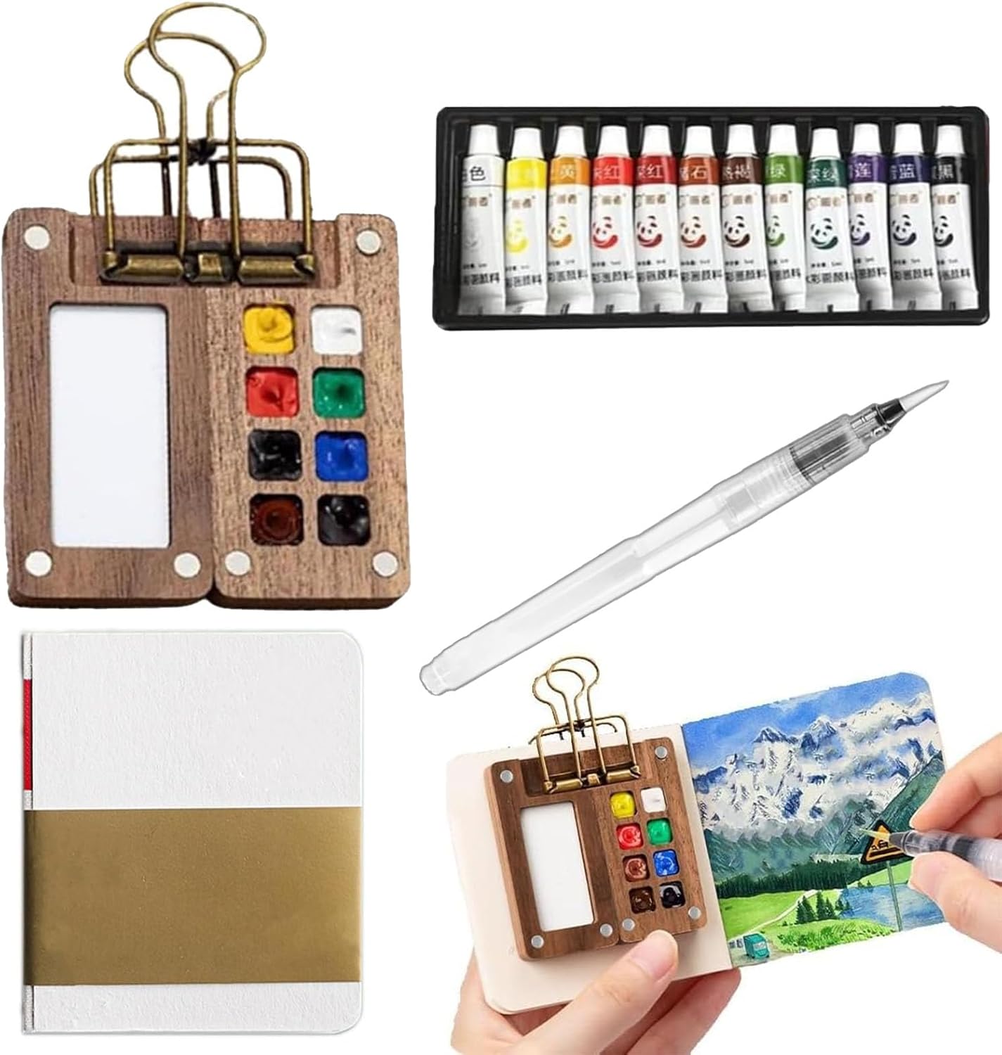 WATERCOLOR – 24 Half Pans Accesories Watercolour Notebook – Pébéo