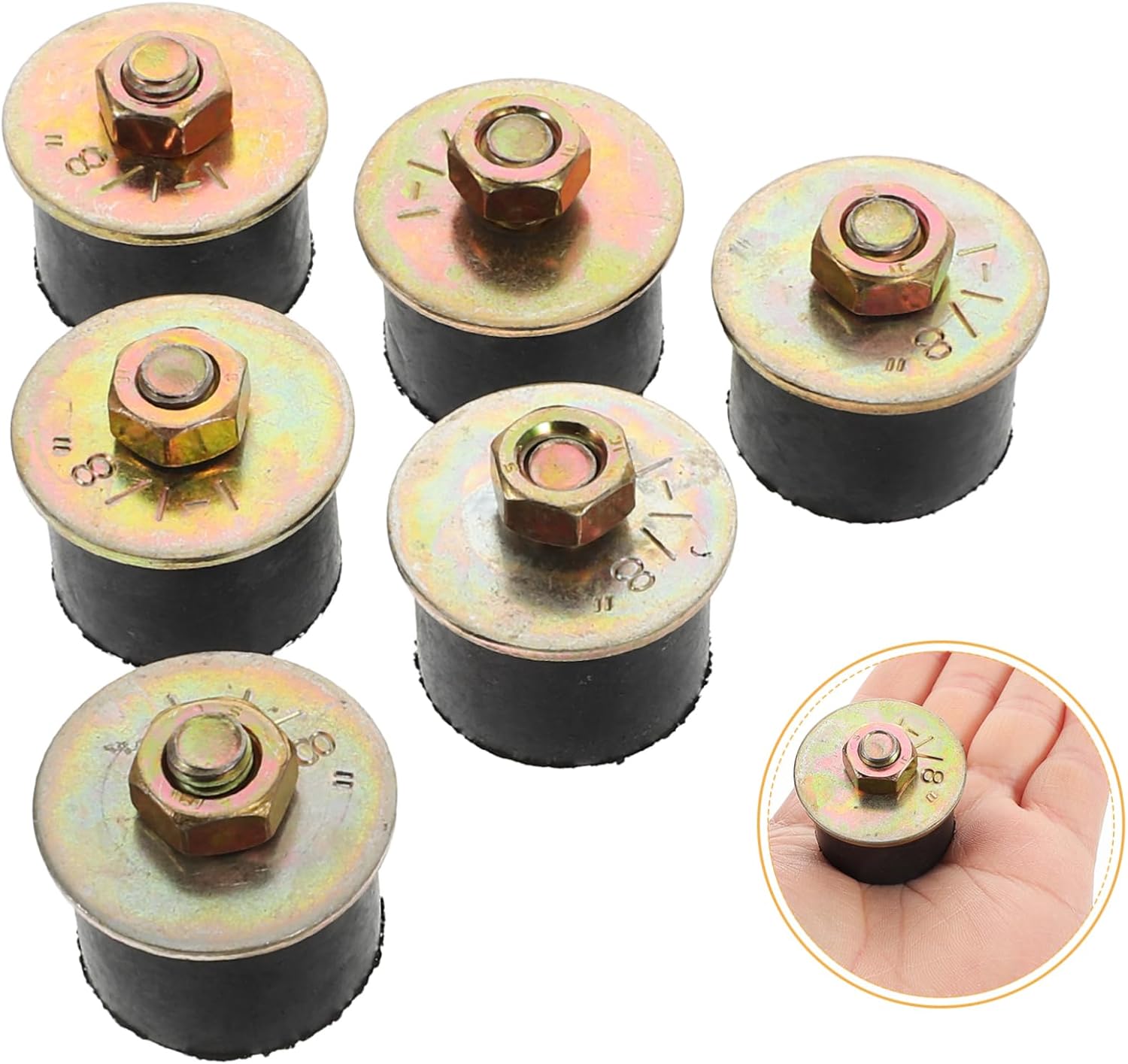 Holibanna 8Pcs Rubber Expansion Plug Durable Oil Fill Bung for Automotive Industrial Use Reliable Stop Plug for Pipelines Easy Installation High Performance Seal