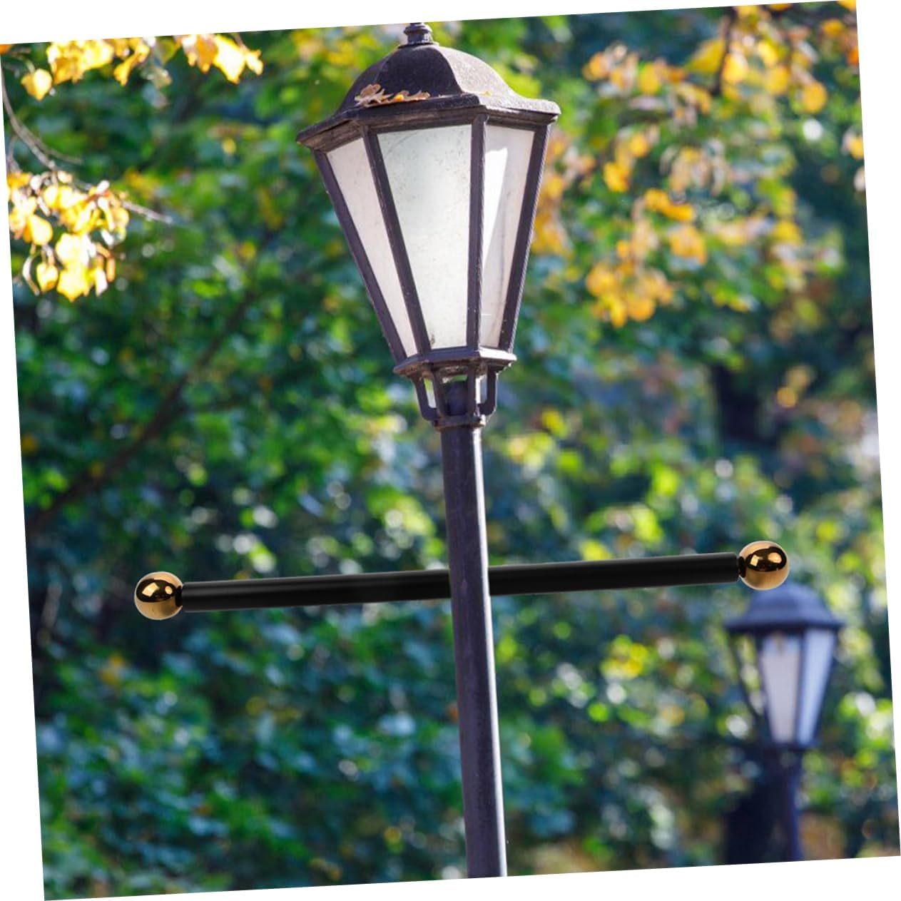 3pcs Flag Holder for Outdoor Lamp Posts Cross Arm Handle with Modern Finish Durable Garden Light Rod Replacement for Versatile Use