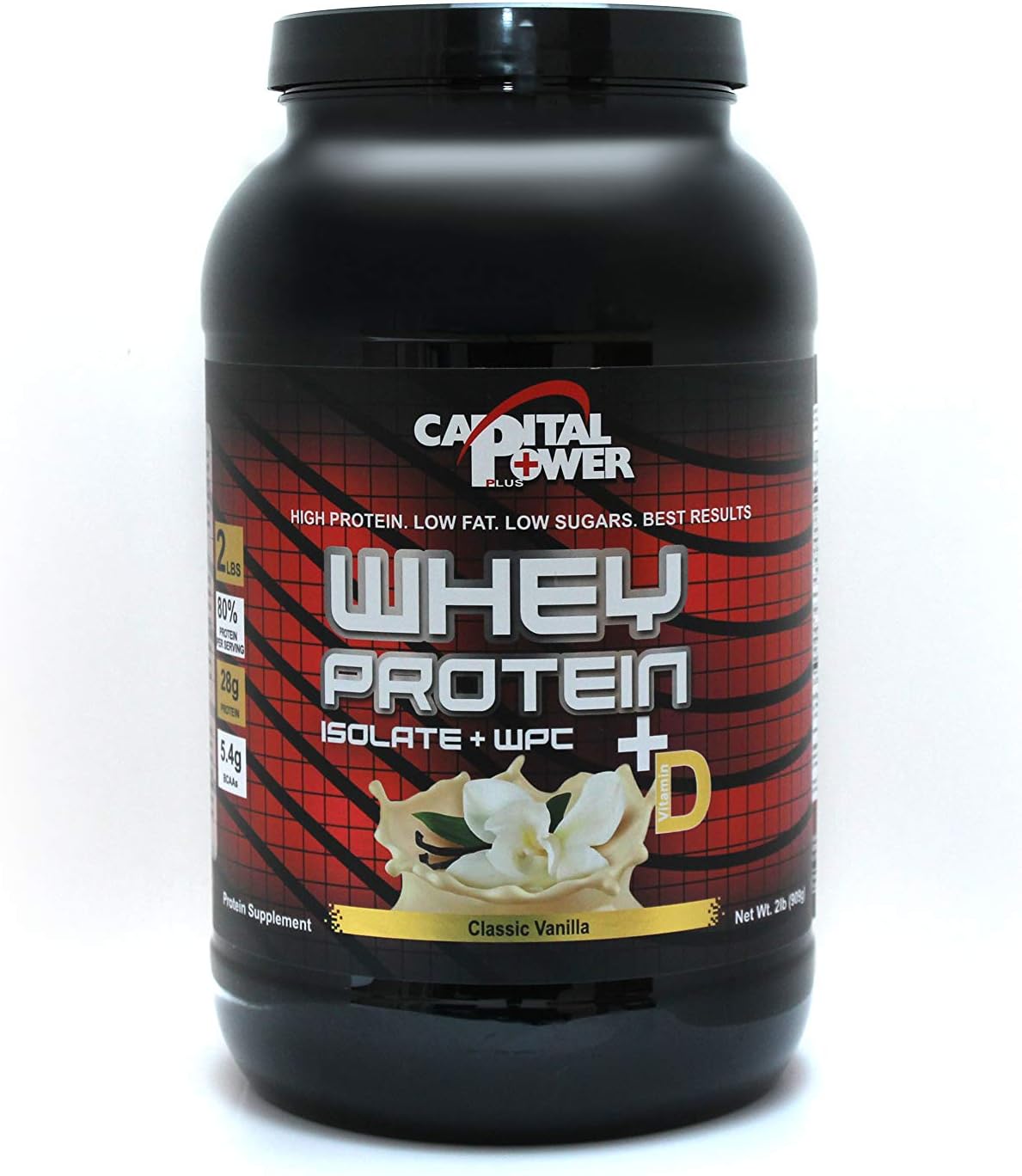 WHEY Protein Isolate Vanilla%80 Protein Powder +Vitamin D
