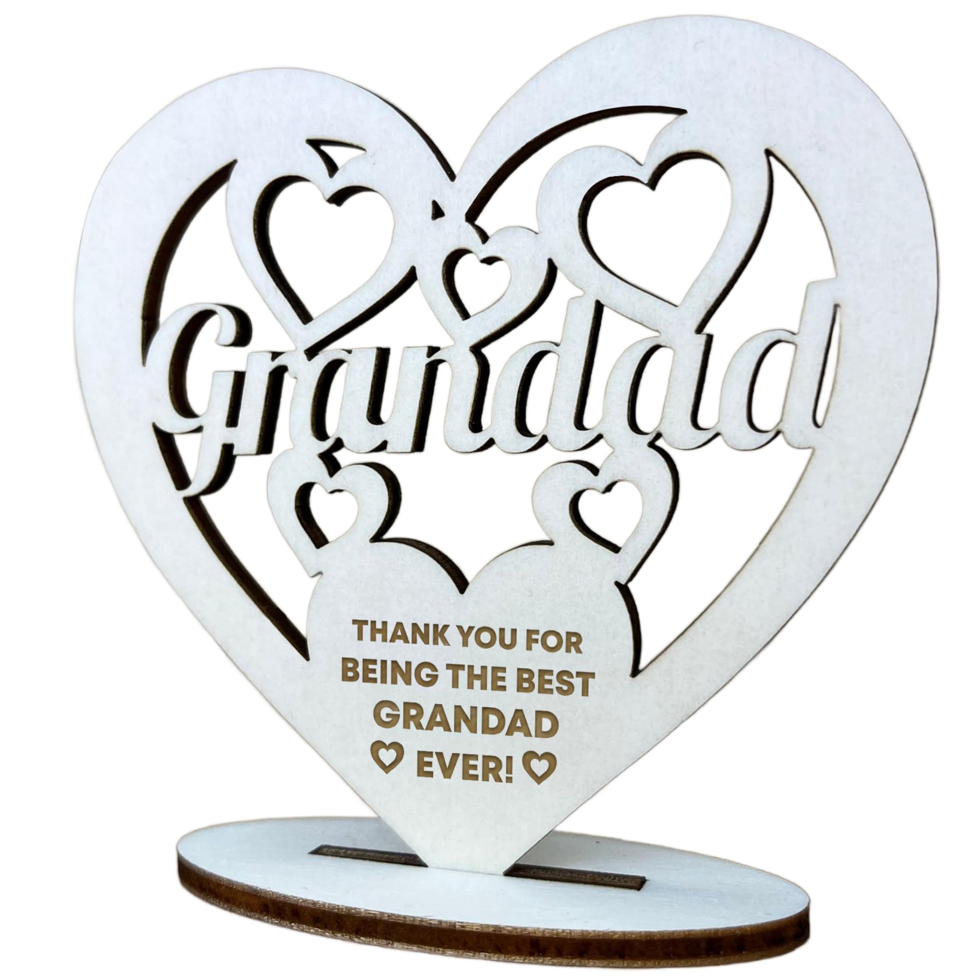 Red Ocean Gift For Grandad Birthday Fathers Day Standing Plaque Gift From Grandchildren Granddaughter Grandson