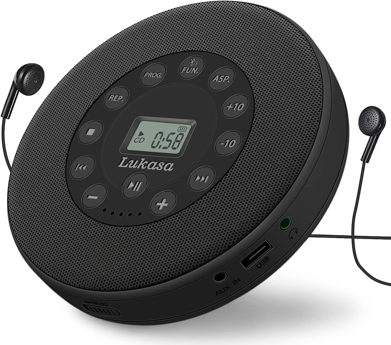 Rechargeable Portable Bluetooth CD Player,Lukasa CD Player