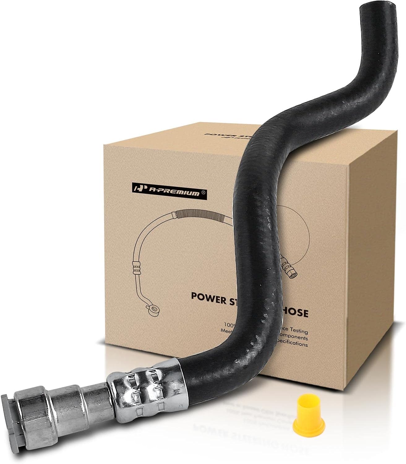 A-Premium Power Steering Return Hose Line Assembly Compatible with BMW 320i 2001-2005, 323Ci 328Ci 2000, 323i, 328i, 325Ci, 325i, 330Ci, 330i, 2.2L 2.5L 2.8L 3.0L, Cooler To Reservoir