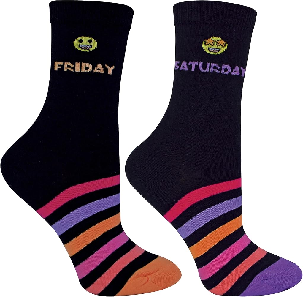 Amazon.com: Kids Novelty Every Day of the Week Socks | Novelty