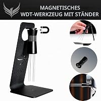 KNODOS Distribuitor cu ace pentru espresso, dozator reglabil de 0,25 mm și 0,4 mm, instrument magnetic pentru pregătirea cafelei, accesoriu barista pentru espressor cu pârghie 2