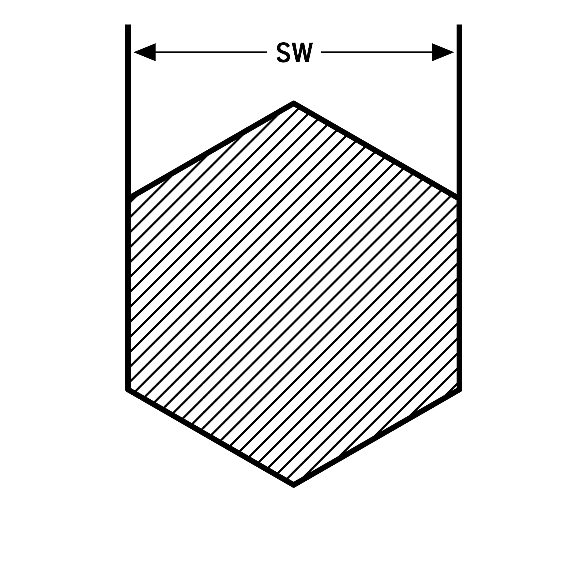Thyssenkrupp Messing Sechskantstange SW 17mm X 200mm - CW614N