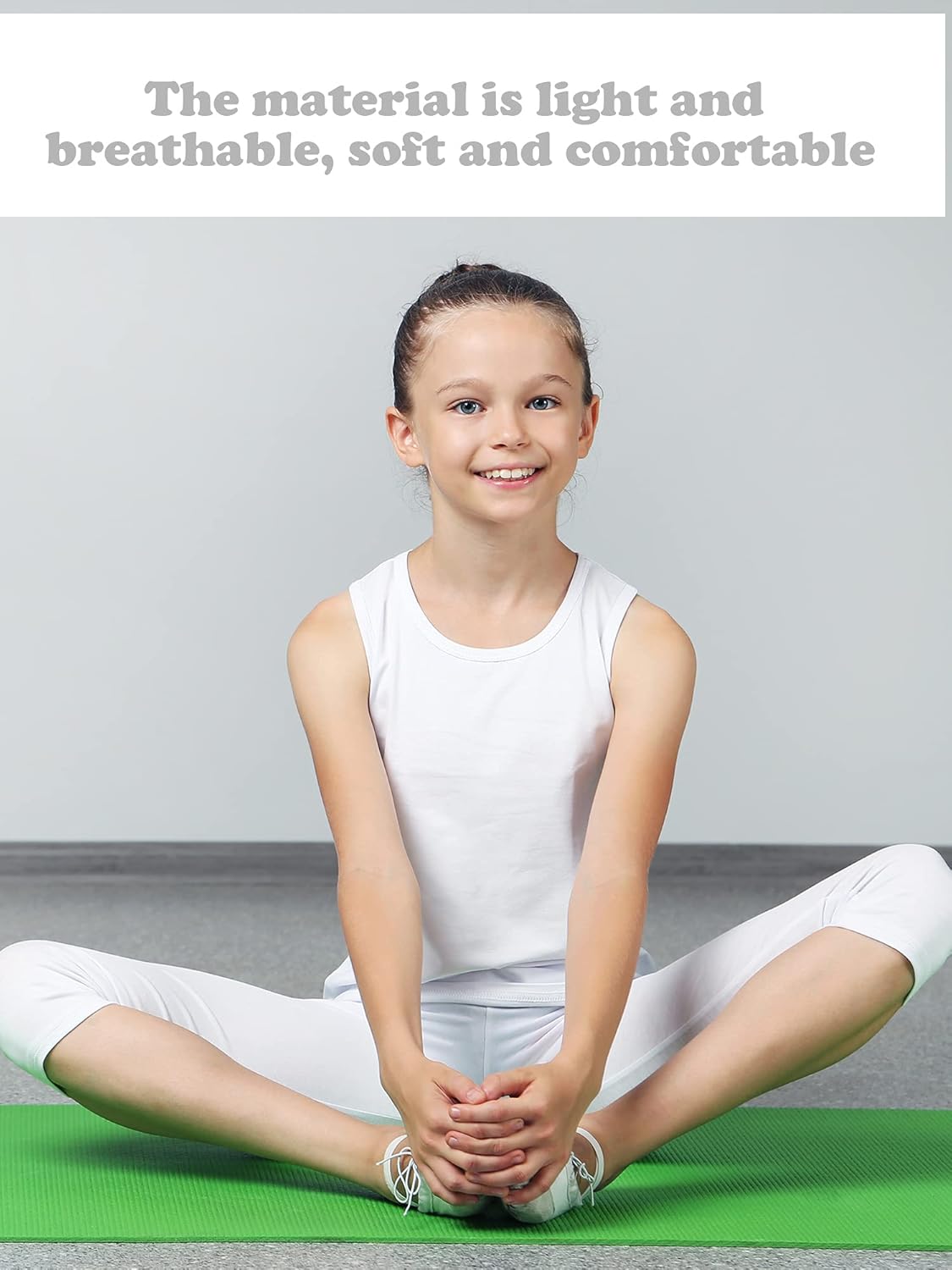 Geyoga 6 Pieces Girls Dance Tank Top Racerback Crop Top Sleeveless Dance Outfit for Ballet Hip hop Athletic wear(3-4 Years,Vivid Color) - Image 5