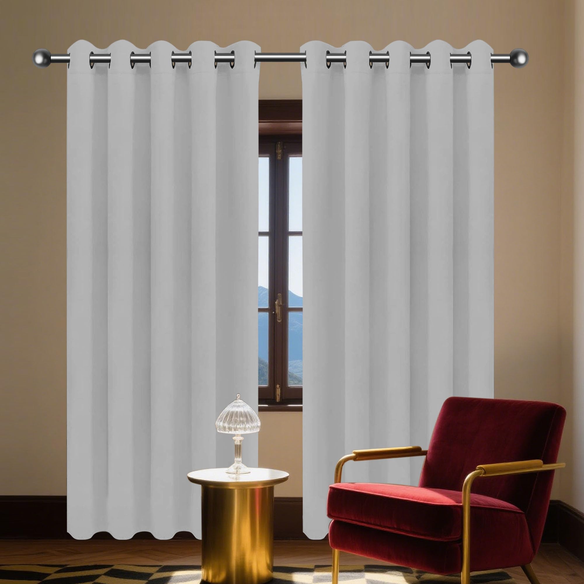 Rideau occultant de chambre moderne 370 x 115 cm pour un sommeil paisible