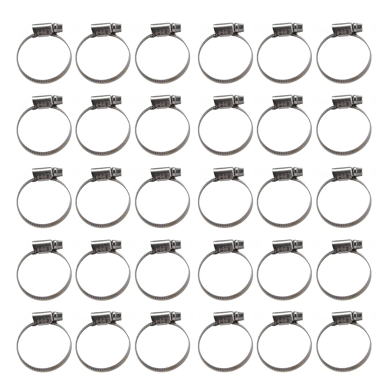 30 morsetti per tubi in stile tedesco, morsetto per tubi del carburante in acciaio inossidabile 304 regolabile, clip per tubi resistenti alla corrosione per linee di carburante e a (21-44)