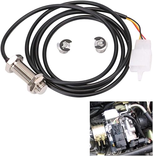 Miniatura 3 de Kit de repuesto para velocímetro de motocicleta, 1 cable sensor | 2 imanes para motocicleta digital ATV odómetro velocímetro tacómetro