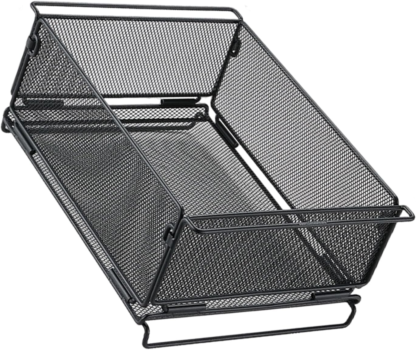 Multipurpose Folding Camp Sink Basket Durability Metal Outdoor Cooking Tool for Outdoor Lover Compacts Table Basket