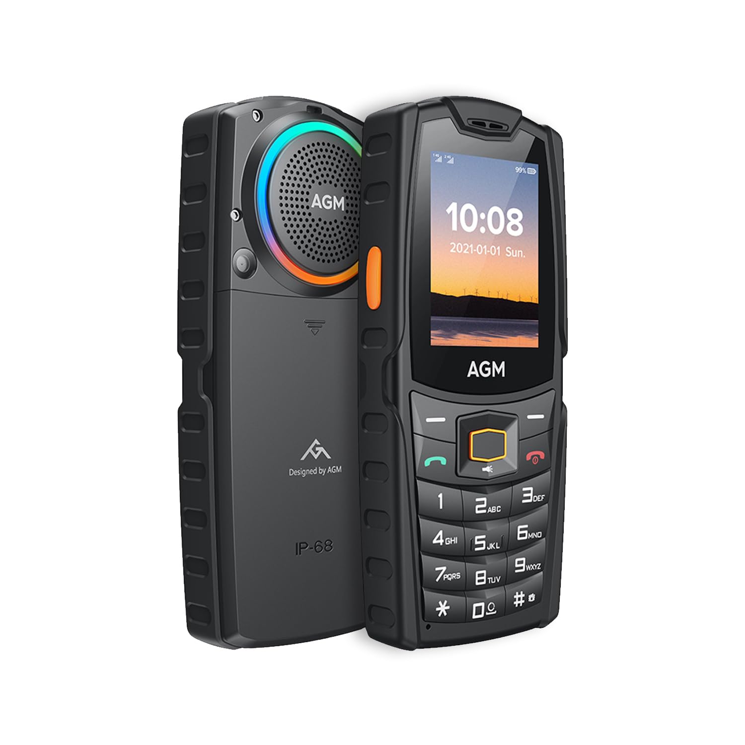 Beafon AGM by Bea-fon M6 Bartype (4G) Rugged (IP68/IP69K/MIL-STD-810H ohne Simlock, ohne Branding