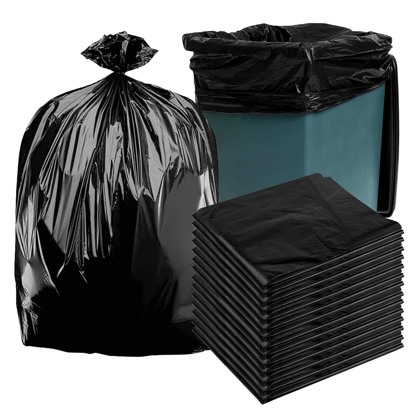 DJDBaihuo 70 gallon 47.24 inches wide x 55.12 inches high Large garbage bag, thick and oversized, hotel, oversized plastic bag, disposable commercial