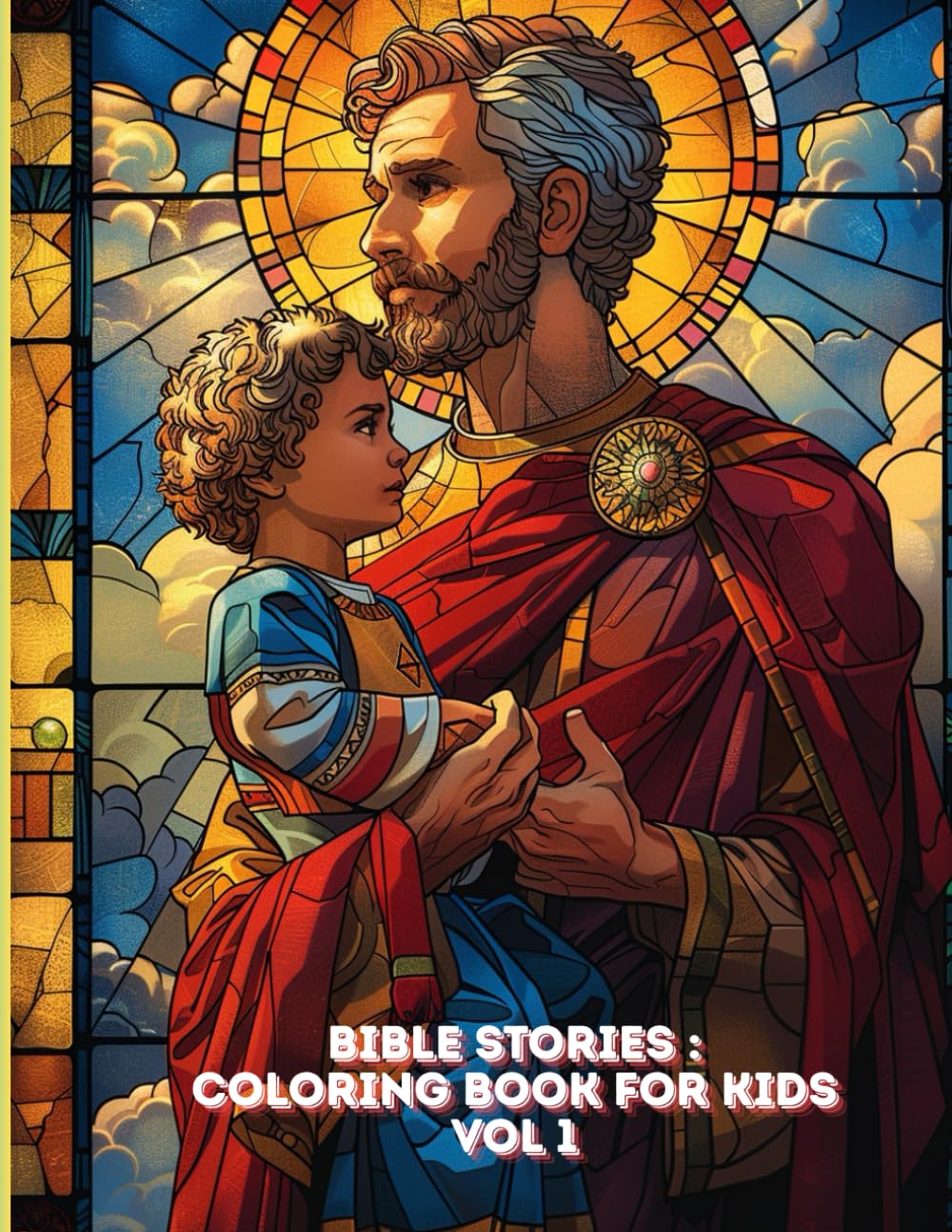 Bible Stories Coloring Book for Kids vol 1: Engaging Christian Coloring Book Featuring 70+ Faith-Based Illustrations