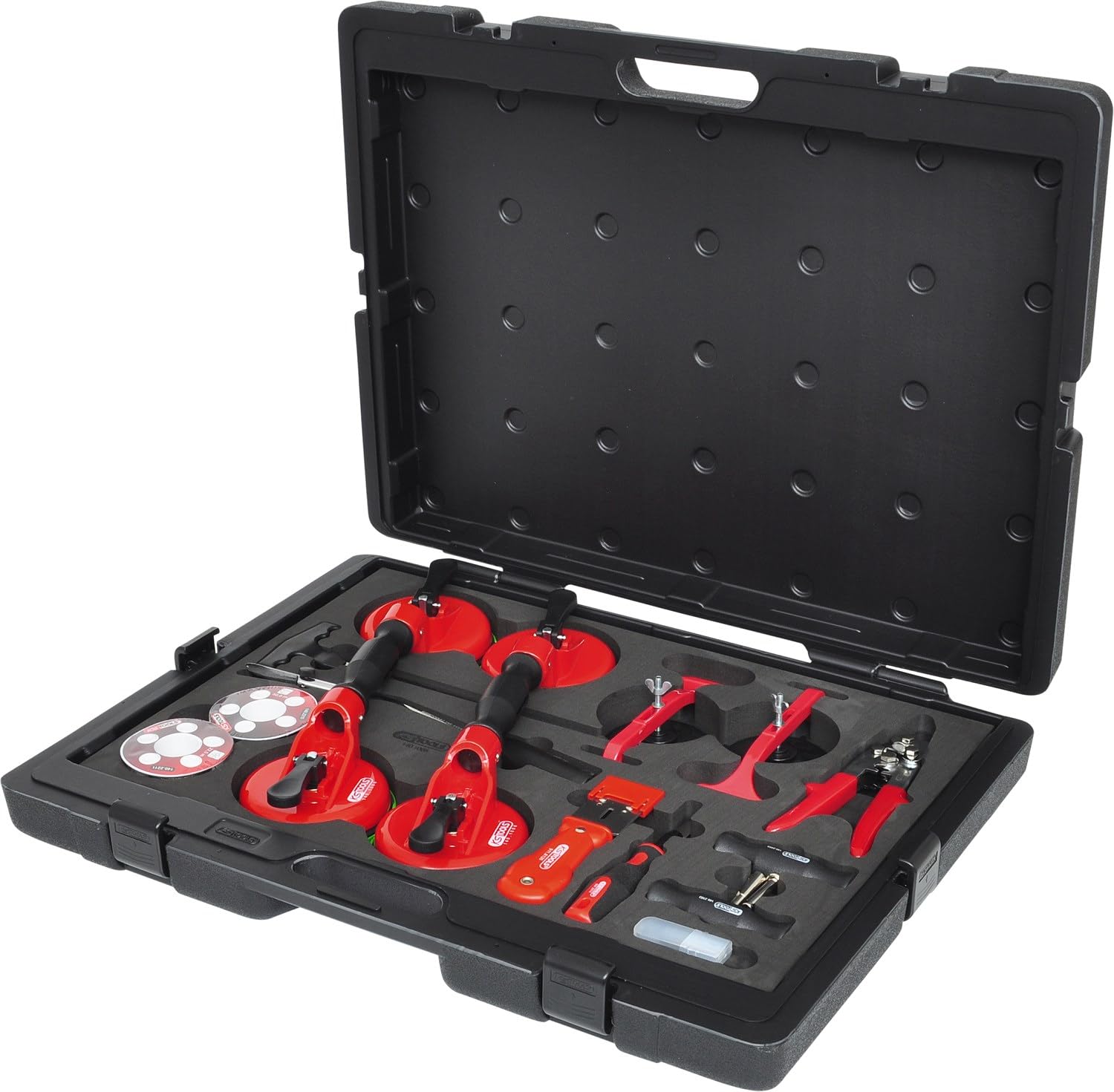 KS Tools 140.1065 Serie Master utensili per montaggio e smontaggio di cristalli auto, 13 pz.