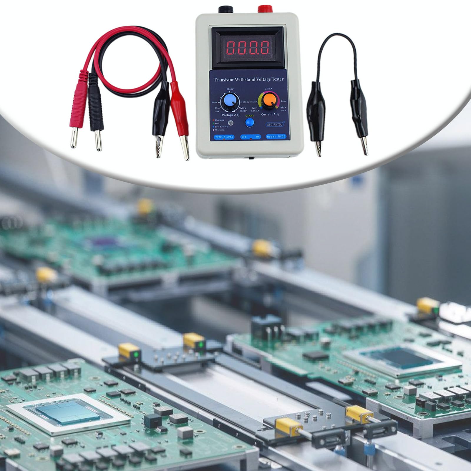 0-3800V IGBT Meter Transistor Tensioni Tester Diodo Triodo Transistor Resistere Tensioni Strumento di Prova