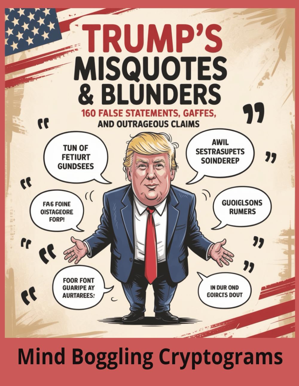 Trump’s Misquotes & Blunders:160 False Statements, Gaffes, and Outrageous Claims: Cryptograms of Unfiltered Collection of Donald Trump’s Most Infamous Mistakes and Misstatements