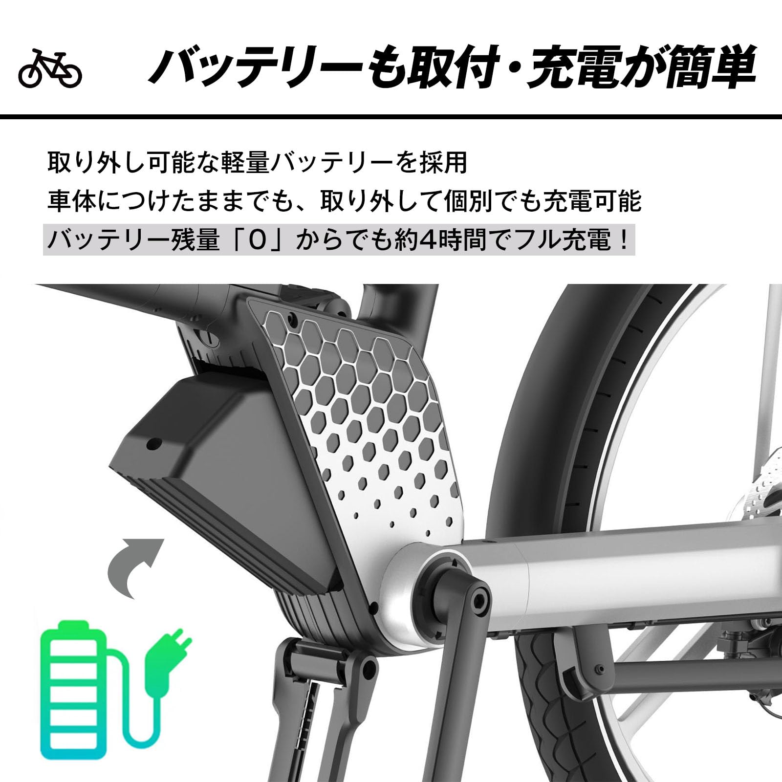 Amazon | Fkstyle 電動アシスト自転車 自転車 折りたたみ自転車 ロード