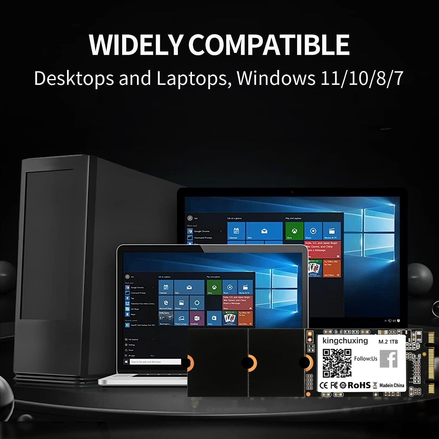 Amazon.com: Kingchuxing M.2 SATA SSD, 1TB 2280 2260 2242 SATA III