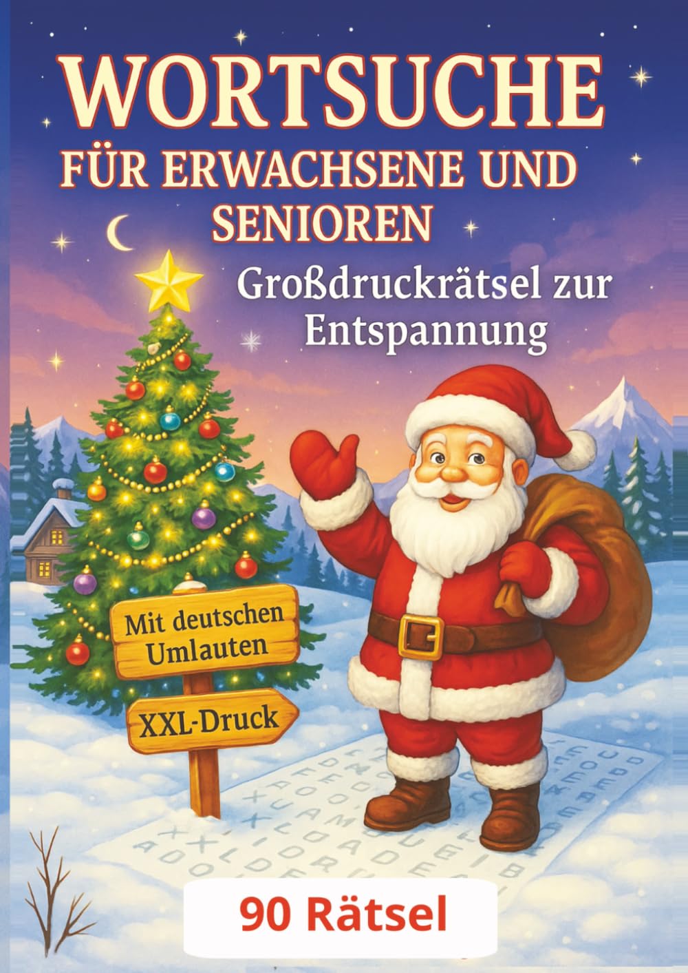 Wortsuche für Erwachsene und Senioren: Großdruck-Worträtsel für Erwachsene – festlicher Rätselspaß zu Advent und Weihnachten (Omas Wortsuche-Rätsel XXL für Erwachsene und Senioren)