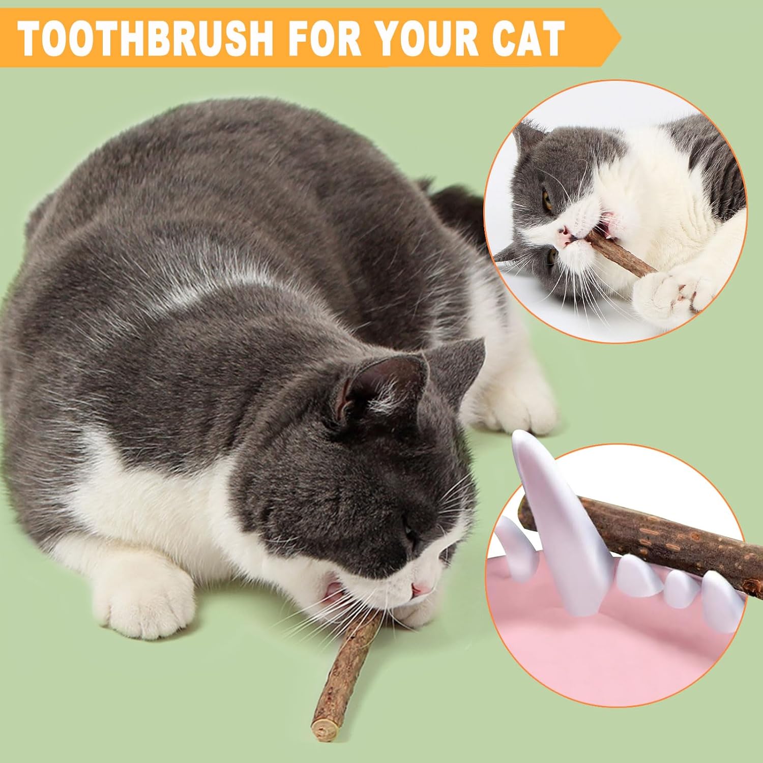 Cat Toys Catnip Mouse Toys Cat Toys for Indoor Cats Adult Kitten Toys Natural Matatabi Silvervine Chew Sticks for Cat Playing Chewing Teeth Cleaning 7
