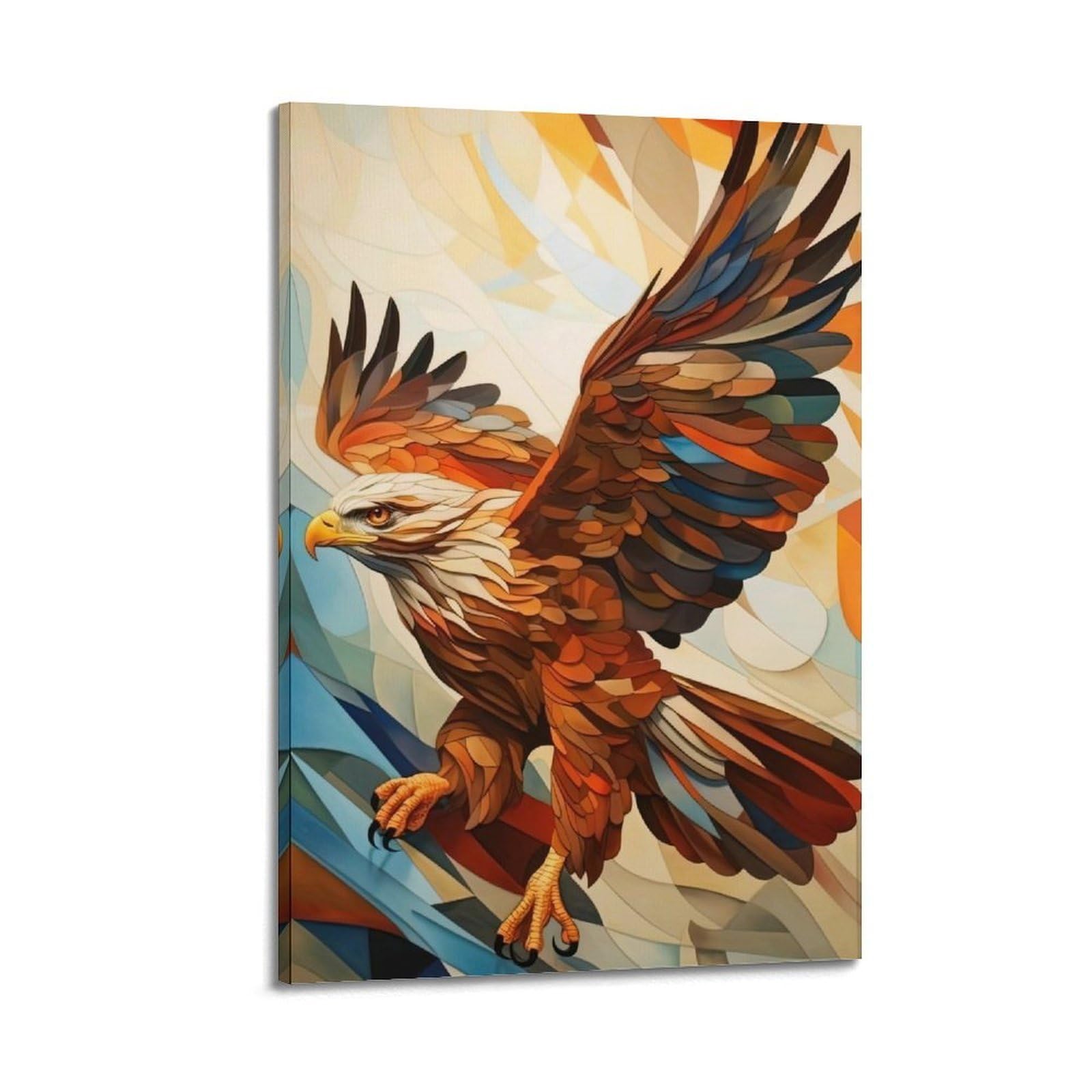 CPGLJD Animal Poster The Flying Eagle Poster Decorative Painting Canvas Wall Posters And Art Picture Print Modern Family Bedroom Decor Posters 20x30inch(50x75cm)