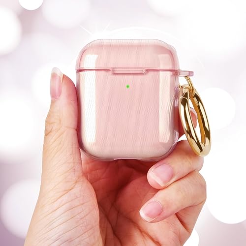 Vista 3 de AIRSPO Funda para Airpods, funda para Airpod de 2ª generación, funda protectora de TPU suave transparente compatible con Apple AirPods 1/2 funda
