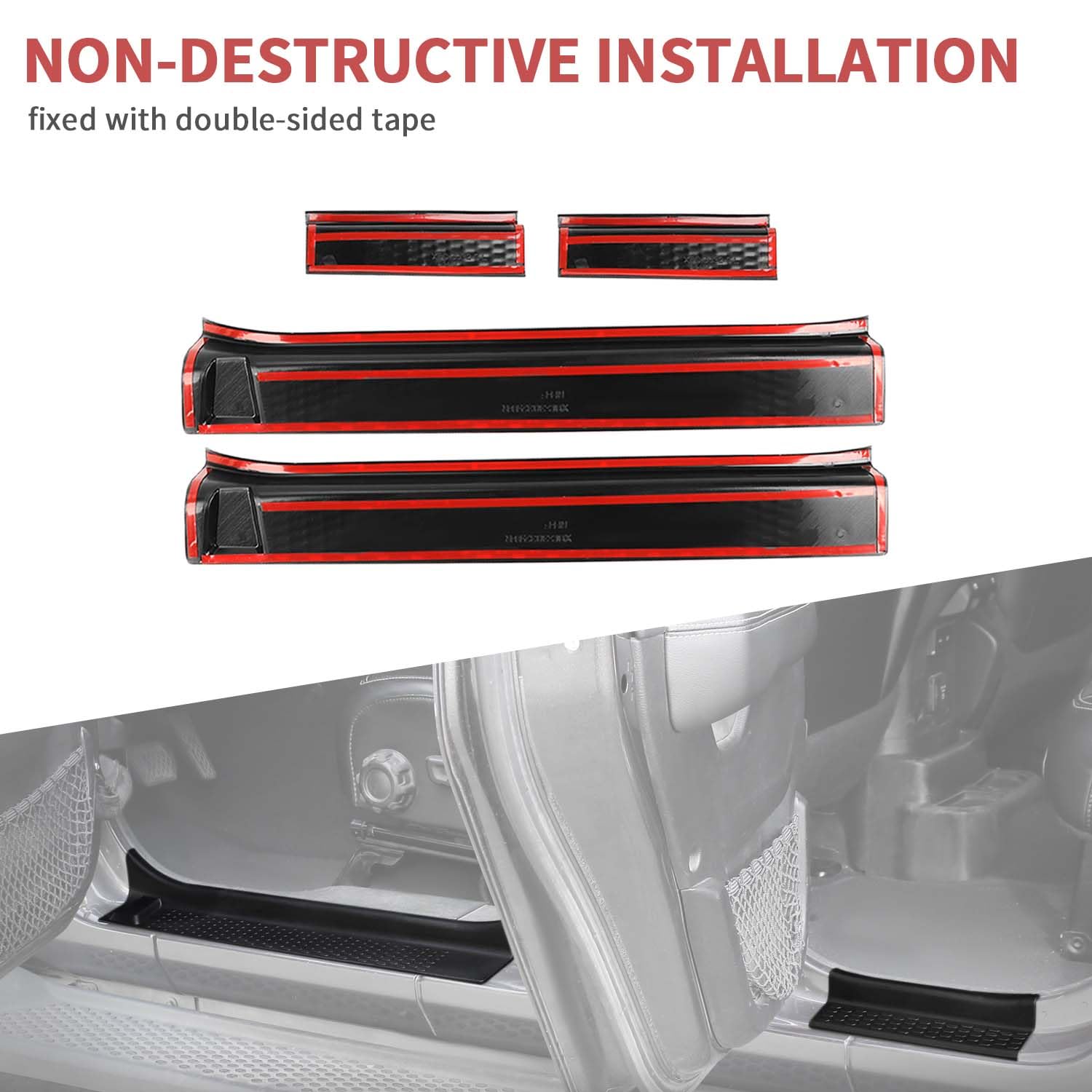 Protections Poignées De Portes Jeep Wrangler JK