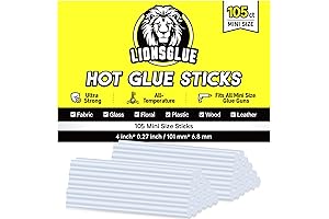 LIONSGLUE Mini Hot Glue Sticks for Precision Crafting Projects