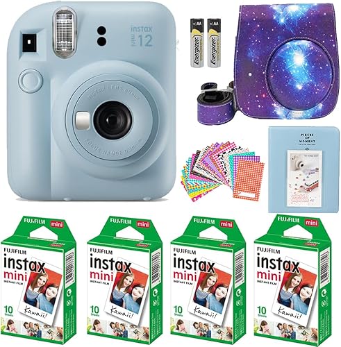 Miniatura 9 de Fujifilm Instax Mini 12 Cámara instantánea con película instantánea Fujifilm Mini (40 hojas) con accesorios, incluyendo funda de transporte con