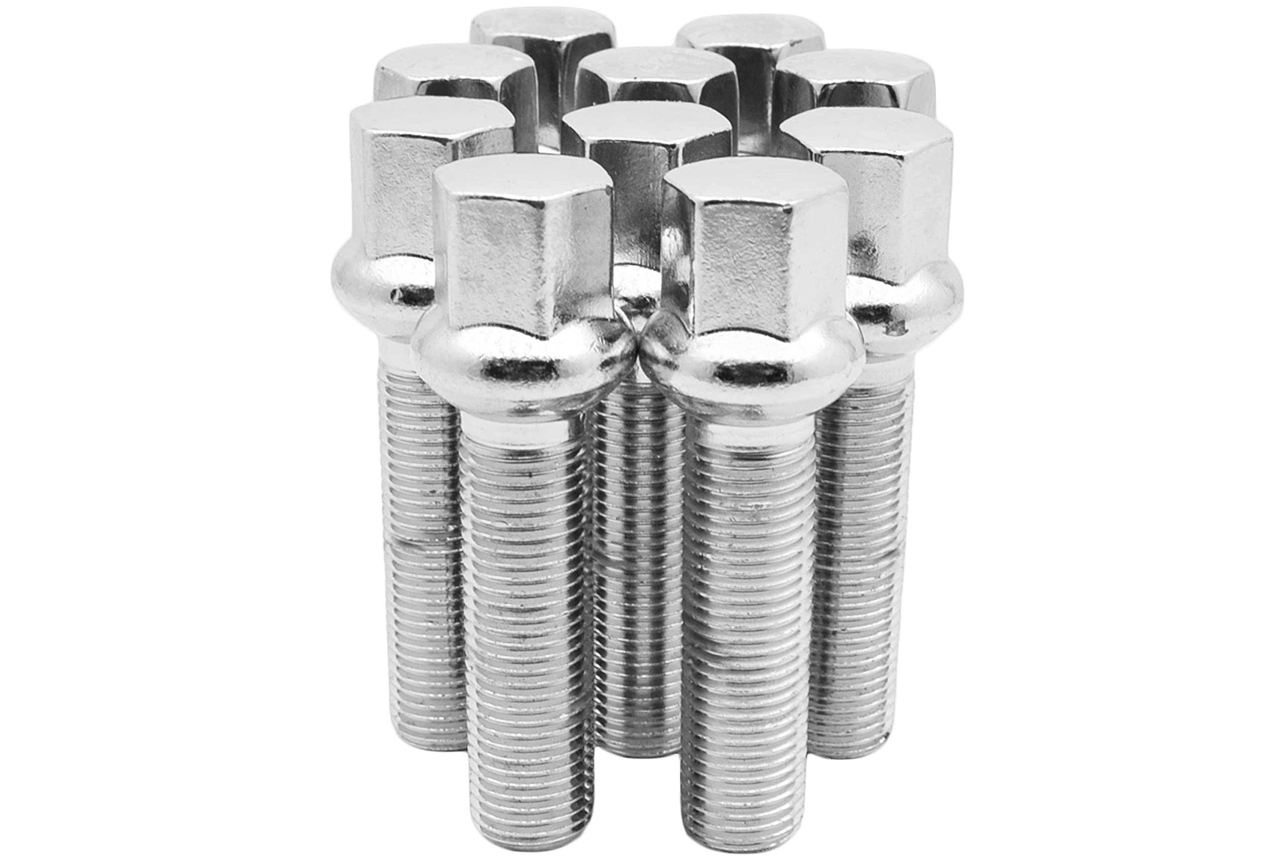 NB-AERO 20pcs Chrome 12mm x 1.25 Aftermarket Wheel Lug Nuts fit 2004 Subaru Outback May Fit OEM Rims, Buyer Needs to Review The spec