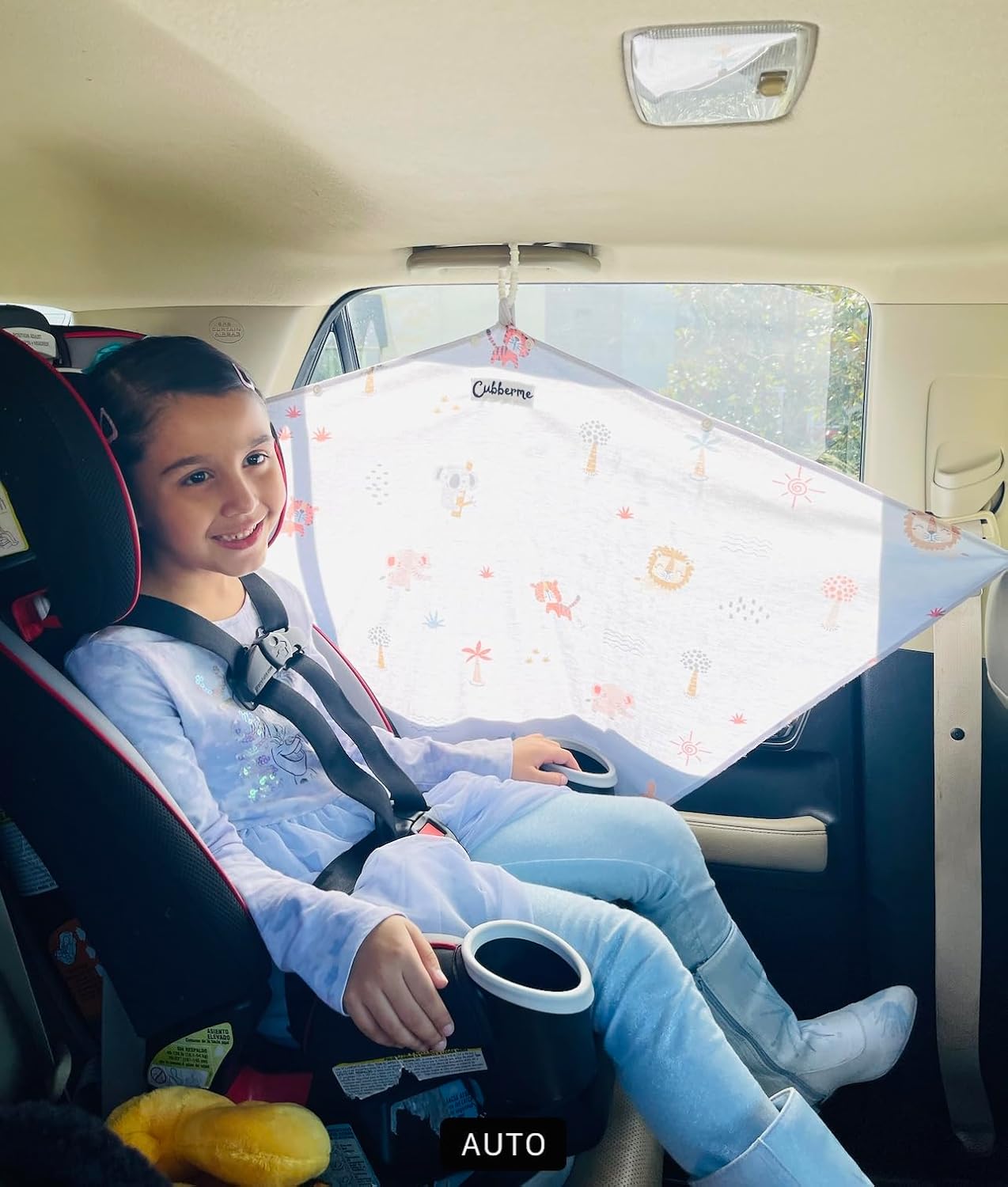 Parasol multiusos para ventana de automóvil para bebés y niños pequeños, se puede utilizar como una funda de lactancia y funda de asiento de