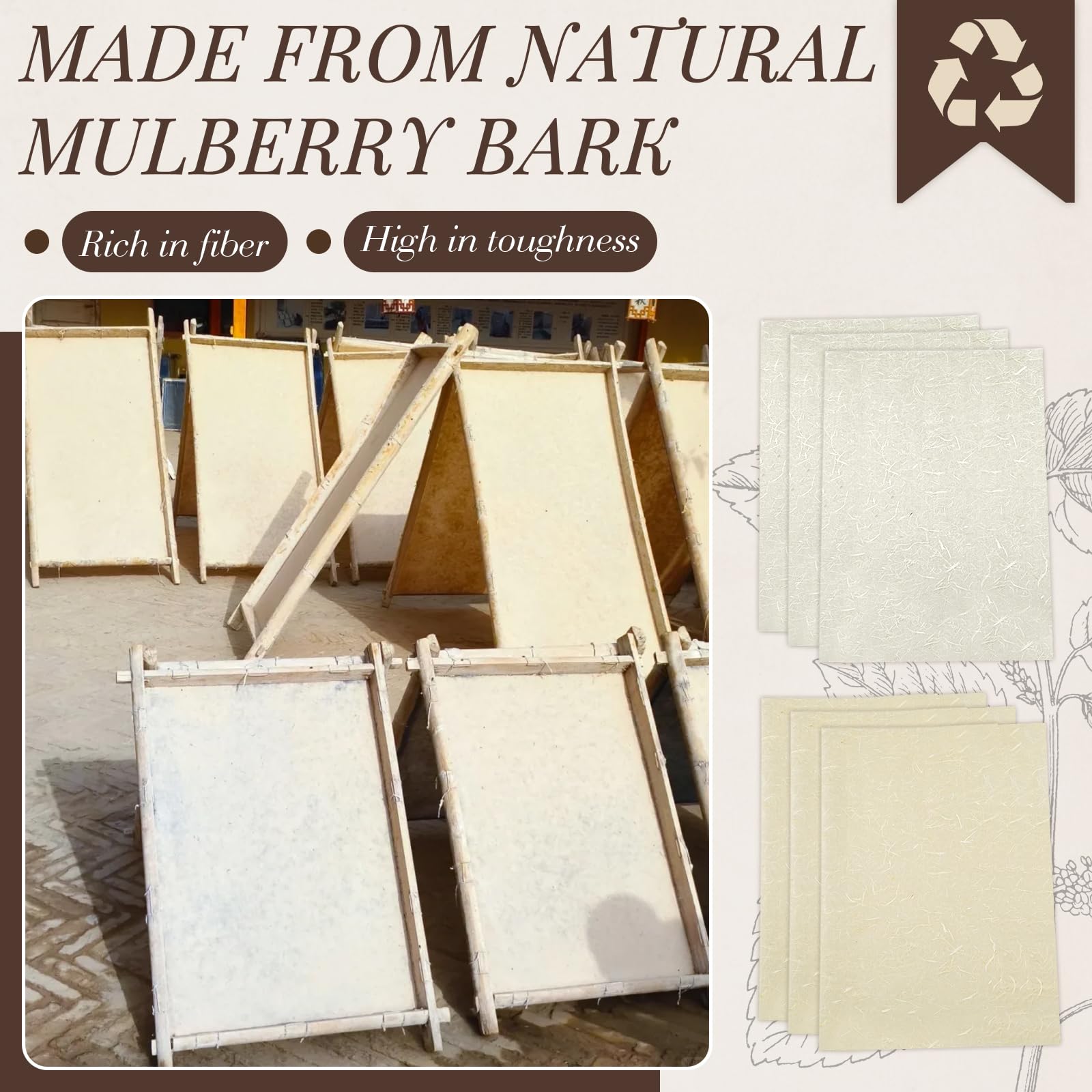 Mulberry Paper Sheets - Decoupage & Crafts -5
