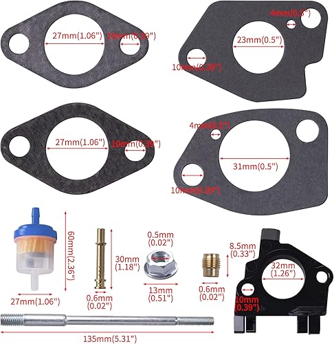 Miniatura 8 de MRELC Kit de adaptador de filtro de aire para Predator 301cc 420cc 11hp 13hp 15hp GX340 GX390 389cc etapa 1 mini piezas de bicicleta Go Kart carrito