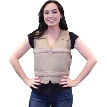 Polar Products Adjustable Zipper Cooling Vest for Men and Women with Kool Max Packs or Cool58 Phase Change Cooling Packs