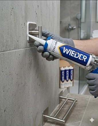 WIEDER High Tack Premium Korniş ve Montaj Yapıştırıcısı, Çok Amaçlı, Beyaz, 290ml
