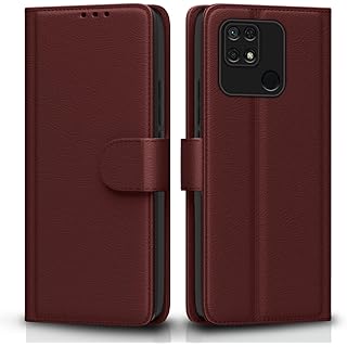 Pikkme Redmi 10 Power Flip Cover - Brown